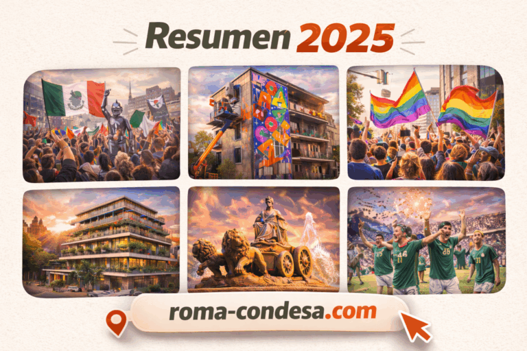 Collage of images representing events and highlights from 2025, including celebrations and architectural features.